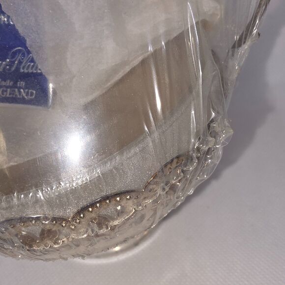 Raimond Silver Plate Sugar Bowl w/ Spoon, Holder & Liner Insert–Made in England - Picture 5 of 11